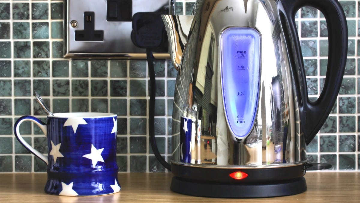 Electric Kettle in Kitchen.