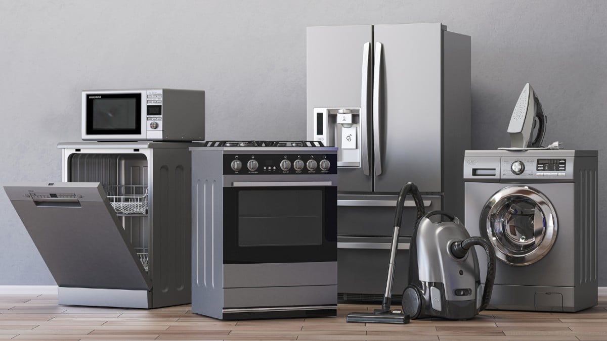 Home appliances, Household kitchen technics in appartments