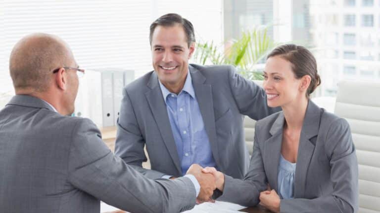 business people shaking hand