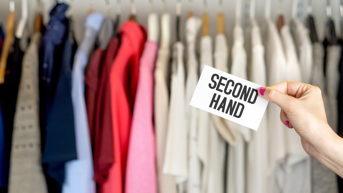 Second hand clothing shop.