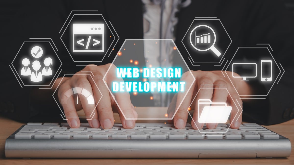 Web design development concept